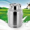 304 Stainless Steel Milk Can, 28 Liter Large Capacity Sealed Lid, Multipurpose Liquid Storage Container for Dairy, Wine, Brewing