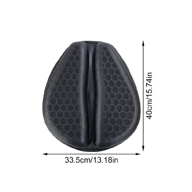 Motorcycle Comfort Gel Seat Cushion Pressure Distribution Sun Protection Water Resistant Pad For Extended Rides