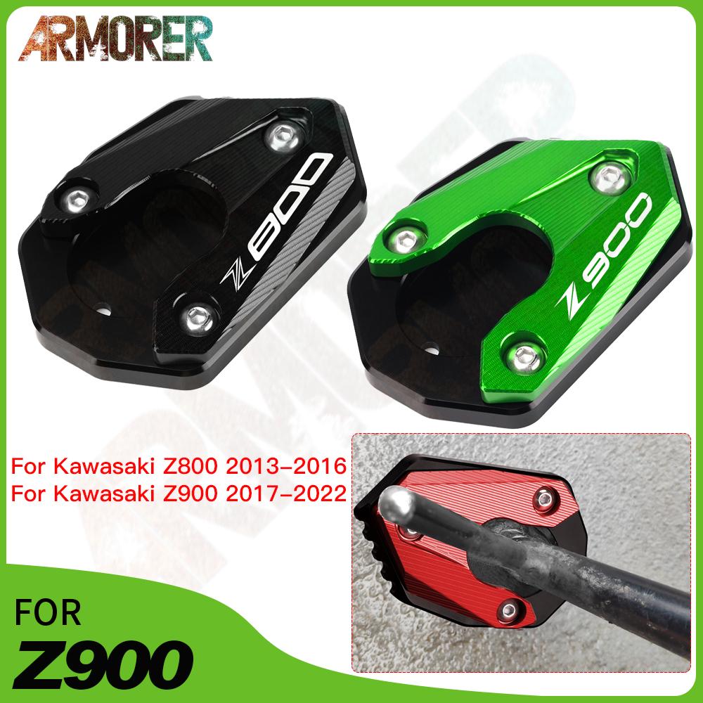 

Kickstand Side Stand Extension Pad Support Plate Motorcycle Accessories For Kawasaki Z 800 900 Z800 13 - 16 Z900 Z 900 17 -