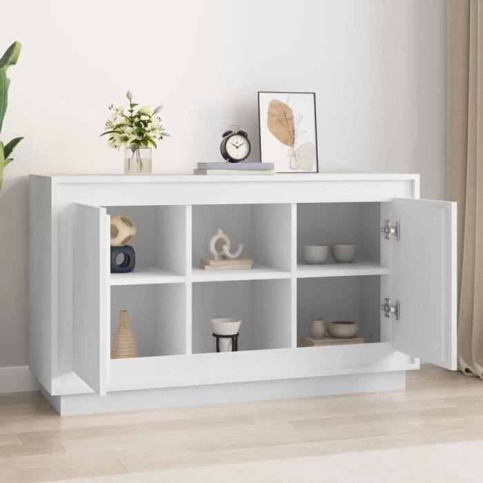 VidaXL White Buffet 102x35x60 Cm Engineered Wood 831877