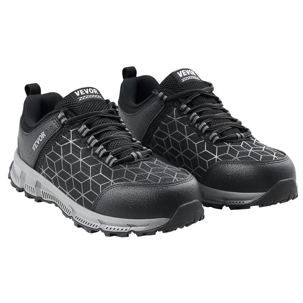 VEVOR Steel Toe Shoes for Men, US Size 11.5, Men’s Cushion Sport Safety Toe Athletic Work Shoe, Indestructible Safety Sneakers Lightweight
