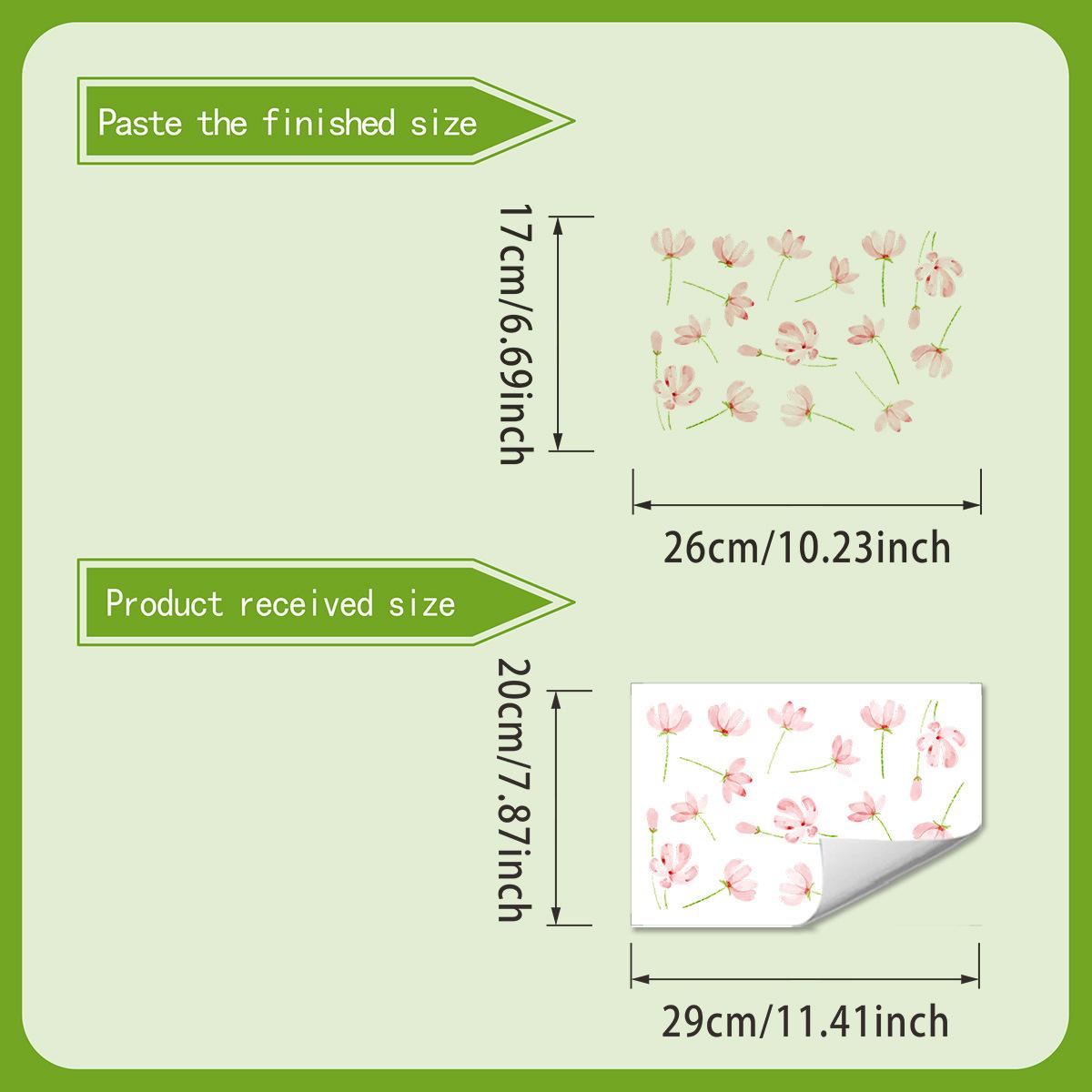 Свежие и Легкие Цветочные Декоративные Наклейки - Самоклеящиеся и Легко Наносятся - Подходят для Декора Стен в Спальнях