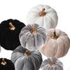 12Pcs Artificial Velvet Pumpkin Autumn Decor Versatile Soft Fall for Window Sill