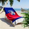 Western Bulldogs Print Beach Towel, Large Soft Quick Dry Towel for Beach Camping Swimming