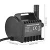 Submersible Water Pump Electric 500L H Small Fountain Pump with Max 4.9ft Lift, 6.5ft USB Cable and Suction Cup Base,