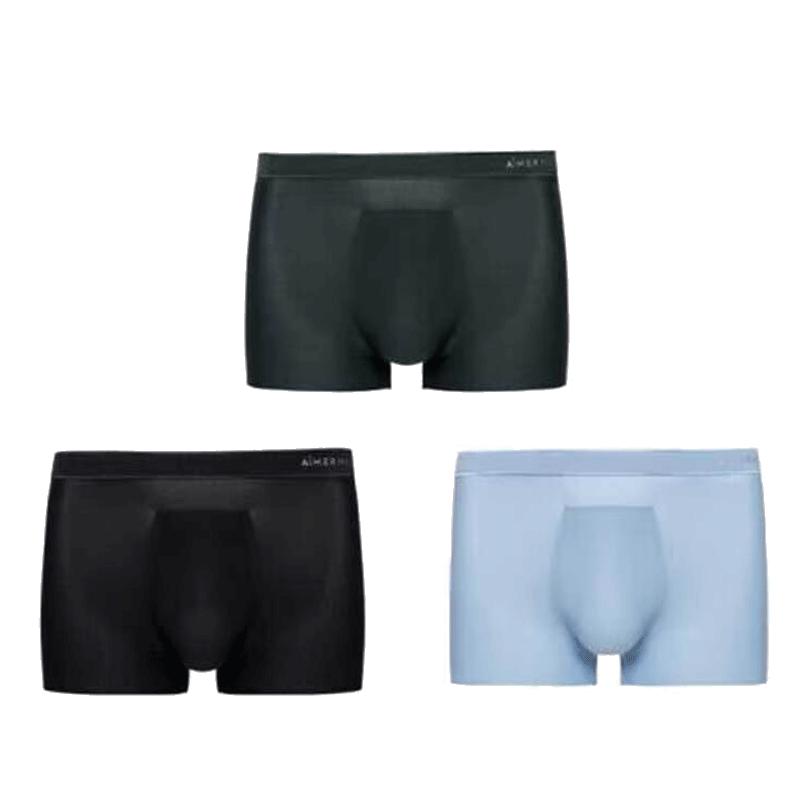Aimer Men Ice Silk Boxer Briefs 3-Pack
