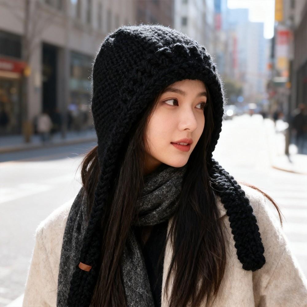 Ear Warmth Knitted Balaclava Hat Breathable Beanie Hat Knitted Hat for Autumn Winter Season
