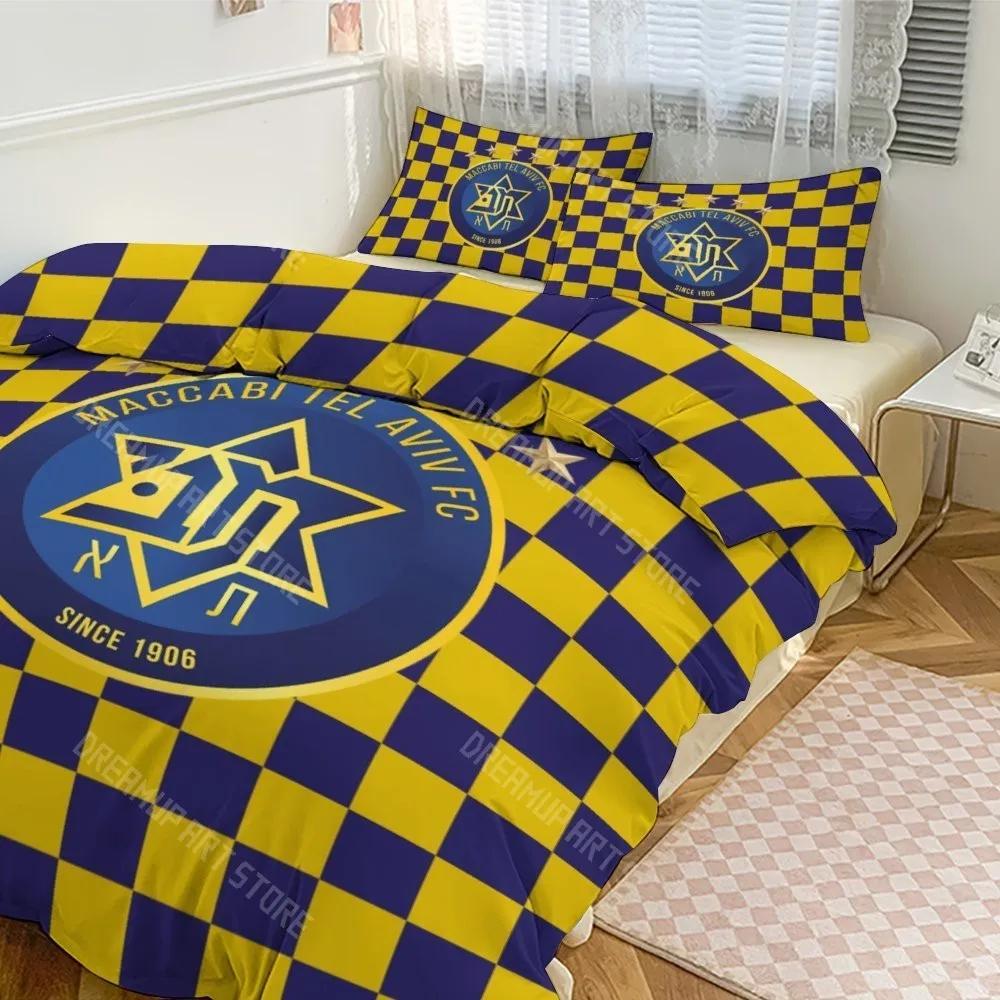 3D Print Maccabi Tel Aviv Bedding Set Twin Queen King Full Size Duvet Cover Pillowcase Bed Boys Girls Adult Home Textiles