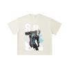 260 GSM Double Yarn 32 Count 100% Cotton Kaiju No 8 V6 Kafka Print Unisex Heavy Cotton T Shirt