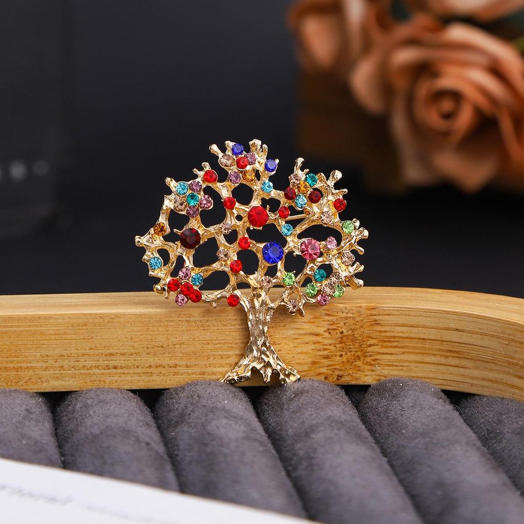 European & American Zircon Rhinestone Corsage Brooch – High-End DIY Fashion Accessory for Women