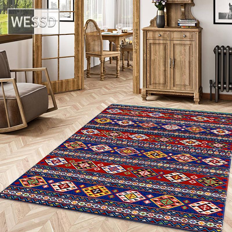 Koberec Retro Bohemia do obývacího pokoje s perským potiskem v etnickém stylu