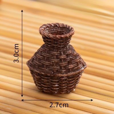 Bamboo Woven Furniture Resin Ornaments Fish Baskets Handicrafts Creative Home Decor Accessories
