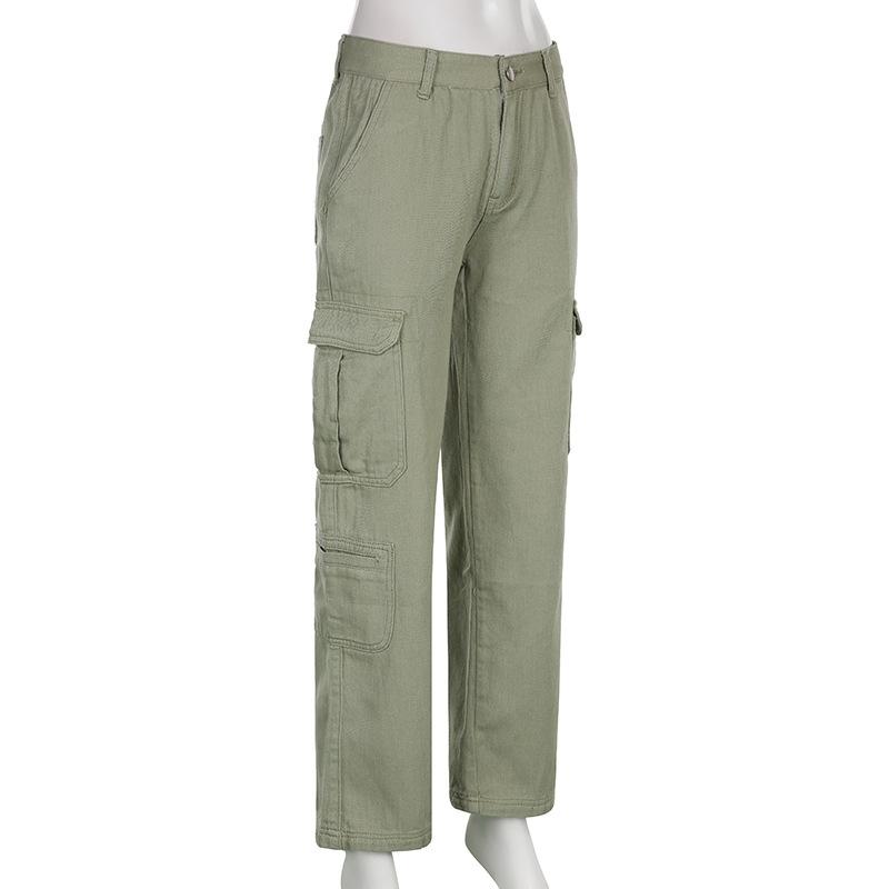 Винтажные брюки-карго с несколькими карманами — фото 11