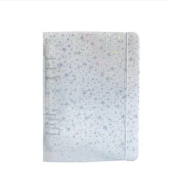 Glittery Jelly Color A5 Binder Po Collect Book&Journal Bonds Notebook Agenda Organizer Planner School Stationery