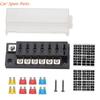 Y4UA 6 Way Car Boats Blade Fuses Box Block Holder 32V Power Distribution Panel Board