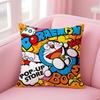Cartoon D-Doraemona Cushion Cover Comfortable Reversible Pillow Cover Ideal For Car Sofa Bedroom & Beyond