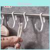 Modern Abs Adhesive Hook Wall Mount With Heavy Duty Load Capacity For Bathroom And Kitchen Use