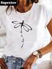 Clothes Ladies Summer T Clothing Print Fashion Casual T-shirts Letter 90s Trend Cute Short Sleeve Women FeUnisex Graphic Tee