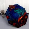 Fantasy Mushroom Garden  DecorUmbrella, Portable 3-Fold Compact Umbrella,Christmas Gift ES372
