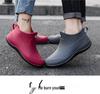 Damen wasserdichte rutschfeste gefütterte niedrig geschnittene Regenstiefel im koreanischen Stil - Modische warme Outdoor-Bekleidung