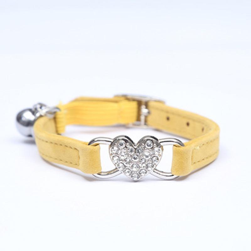 Cat Collar DIY Rhinestone Cat Dog Collar for Puppy Small Dogs Pet Kitten Cat Collar Necklace Colorful Diamond Bell Cat Collar