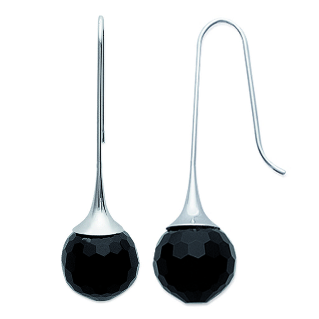 Les Trésors De Lily [K5162] - Silver-black 'Sissi' Steel Buckles - 12 Mm