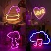 Whimsical Led Butterfly Alien Planet Night Light Charming Neon Decorative Lamp