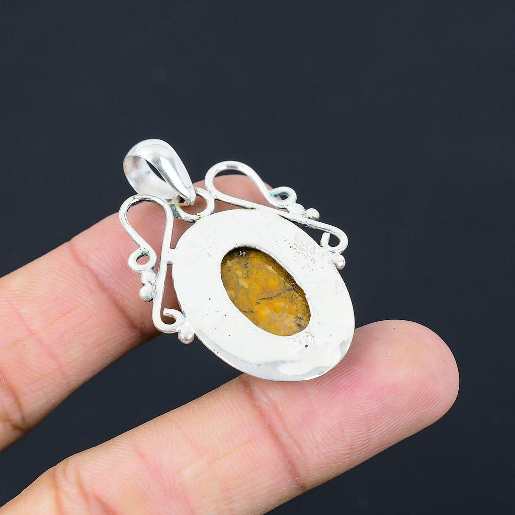 Mothers day Sale Seam Agate Gemstone Wedding New Pendant Jewelry Sterling Silver