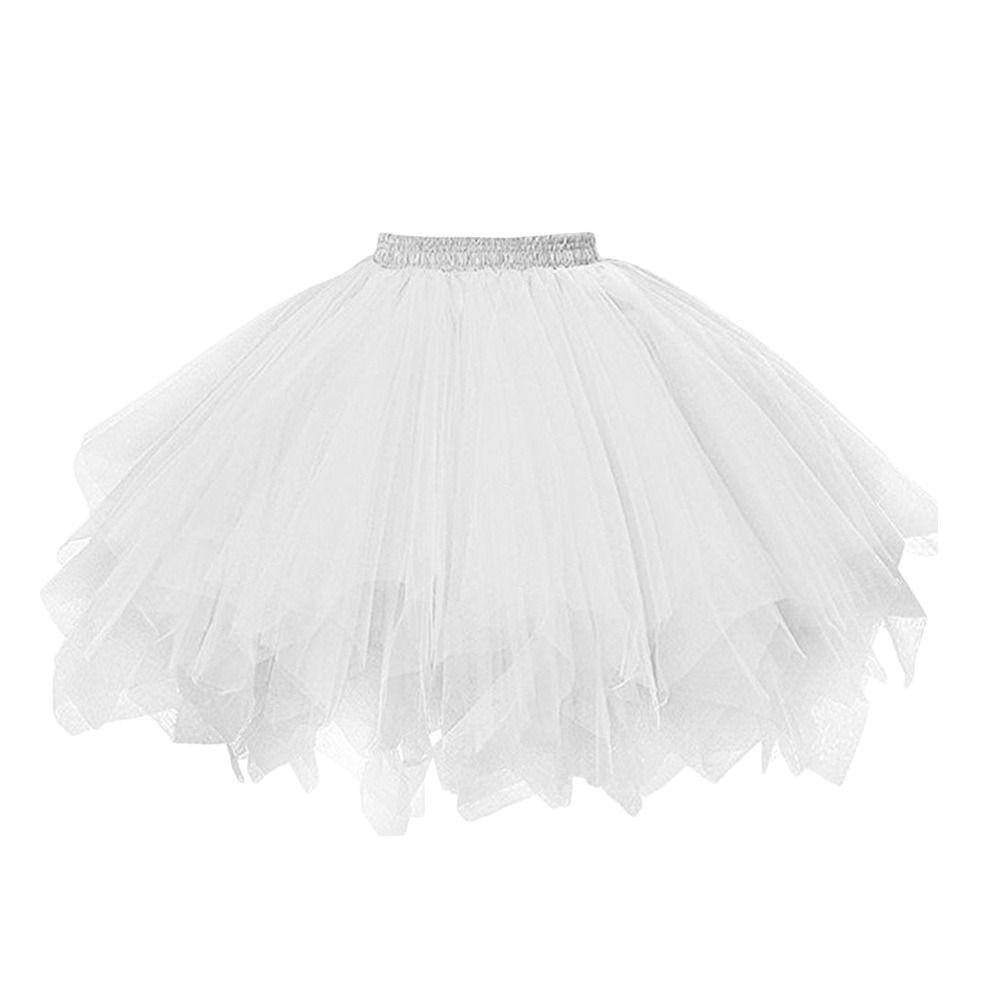 High Waist Petticoat Elastic Waist Dance Skirt Fashion Ballet Skirt  Women