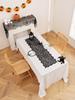 Halloween Black Spider Web Table Runner Hollow Out Design Party Atmosphere Decoration Tablecloth for Ghost House Photography