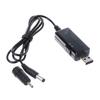 USB to D.C 5.5/3.5mm Power Cable Portable USB Power Booster 5V to 9V/12V Step Up Converter for Router Modem & Small Electronics