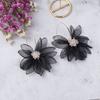 1 Paar Damen Hängeohrringe Schwarz/Weiß/Lila-Farbe Spitze Blume Ohrringe Schmuck Mode Bankett Partykleid Zubehör Valentinstag Muttertag