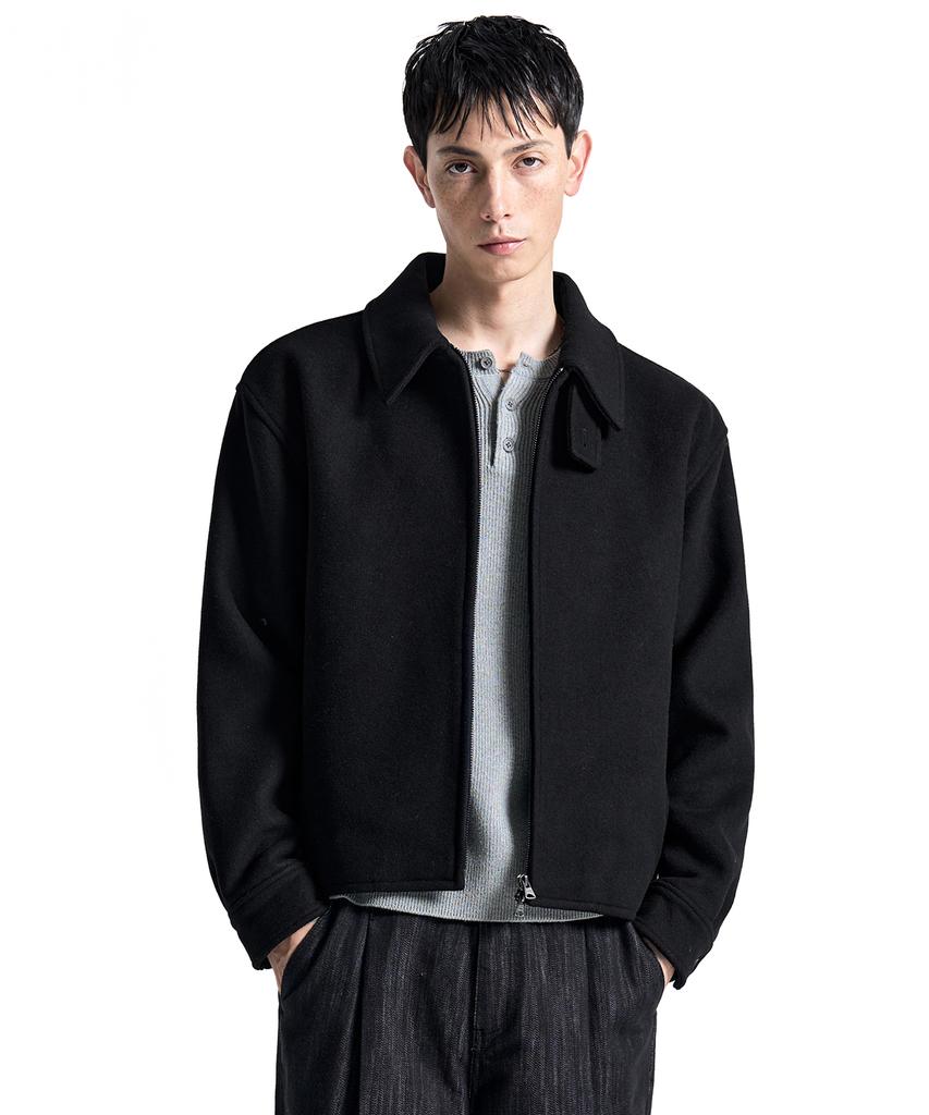COSTUME O’CLOCK Wool 2-Way Drizzler Jacket Black Coosjk046Black