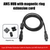 The Ultimate Solution: Bambu Lab X1/P1 AMS HUB 1M 2M 6-pin Extension Cable with Magnetic Ring for 3D Printers