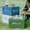 Versatile Outdoor Storage Box: Camping Organizer, Foldable Car Bench & Cutting Board Combo