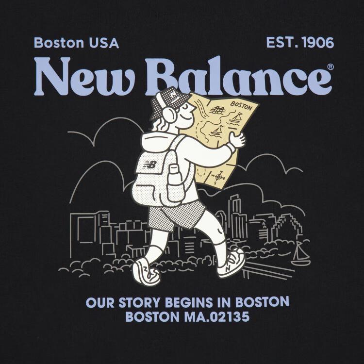 Men's T-Shirt New Balance T Shirt Men's Black