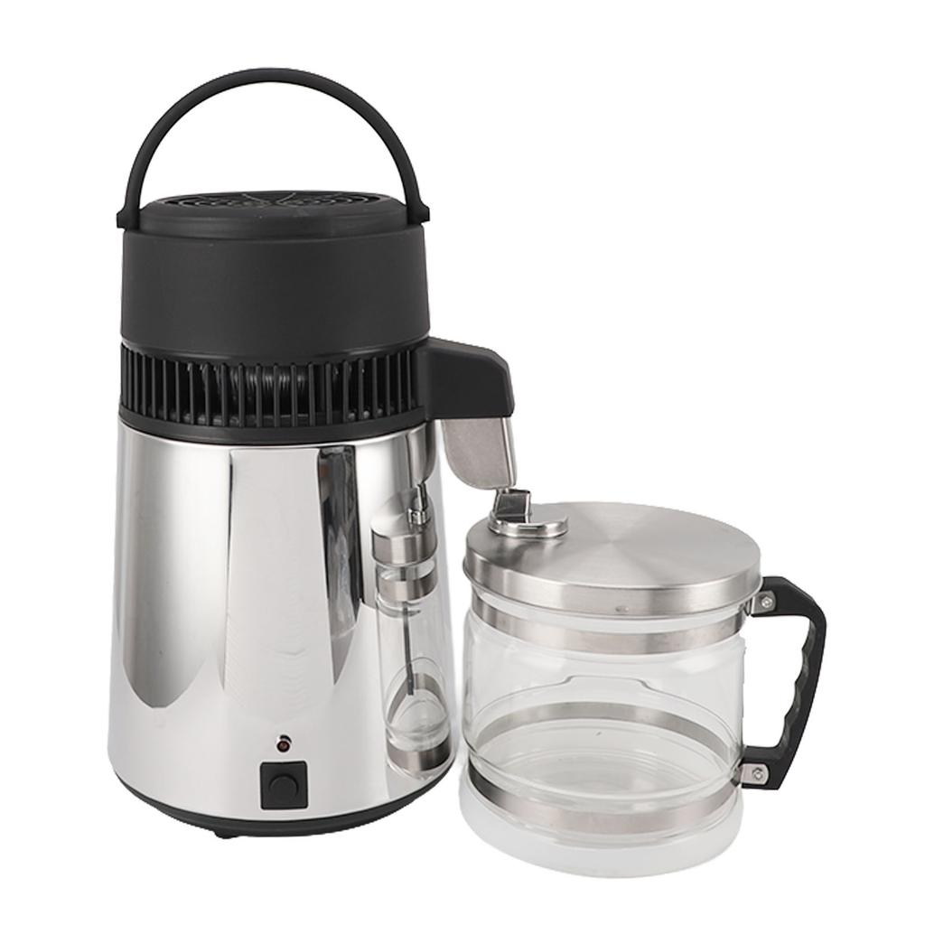 4L Water Distiller Stainless Steel 750W Automatic Distilled Water Maker Distilling Purifier for