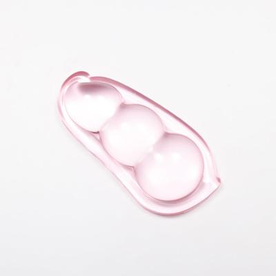 Mouse Wrist Rest Dutch Bean Design Transparent Mini Wrist Pad Soft Gel Filled Arm Rest Cute Palm Rest Memory Foam Wrist Cushion Waterproof For 13cm
