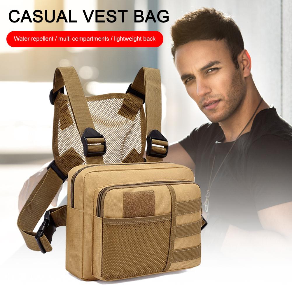 Chest Rig Packs Streetwear Punck Chest Bag Fashion Portable Oxford Multifunctional Multi-pockets Waterproof for Running Travel