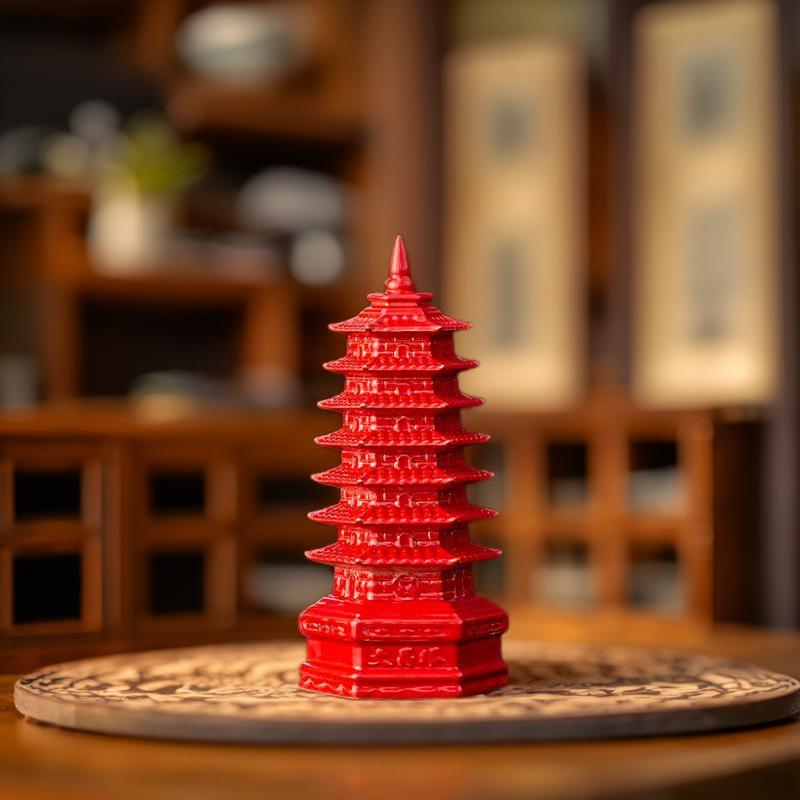 Keramisk Wenchang-pagodaprydnad: 7-, 9- eller 13-vånings handgjord dekoration för vardagsrum eller skrivbord