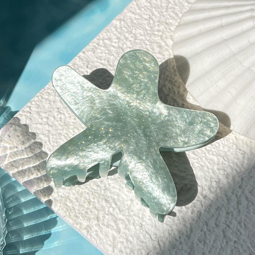 Gradient Color Girl's Hair Clip Ocean Headwear New Starfish Hair Claw Clips  Headdress