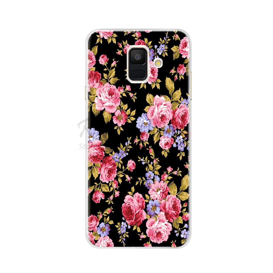 Case For Samsung Galaxy A6 2018 Transparent Cartoon Soft TPU Silicone Phone Cases Back Cover For Samsung Galaxy A6 A 6 Plus 2018