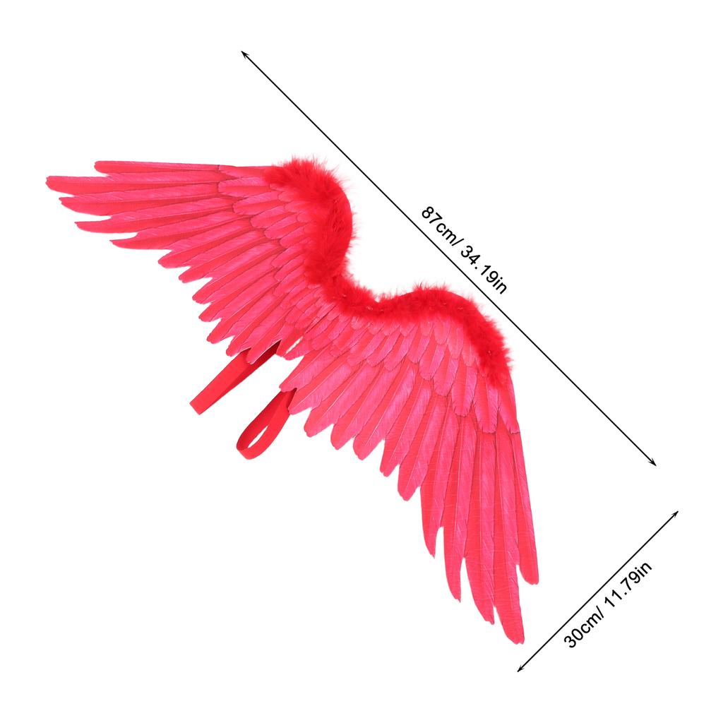 Creative Wings Black Handmade Cosplay Party Props Fairy Girl Angel Wing Halloween Costume Adult Kids