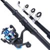 Fishing Rod with Spinning Reel Mini Fishing Rod Reel Set Portable Fishing Rod Combos Fishing Tackle
