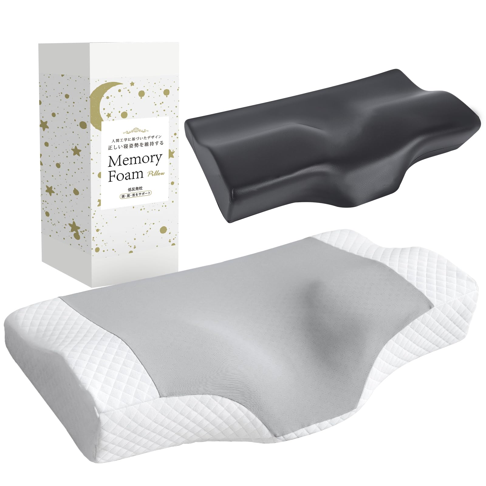 

Bamboo Charcoal-Infused Pillow with Anti-Odor and Moisture Absorption for Neck Relief, Comfortable Sleep, Low or High, Suitable for Side or Back