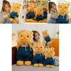 Adorável Urso de Pelúcia de Jeans Amarelo, Boneca Fofa Para Aniversários e Presentes