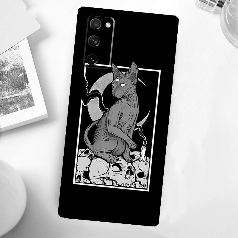 Satanische Sphinx Hülle Für Samsung Galaxy S24 S23 S22 Ultra S21 S20 FE Note 10 Plus Note 20 S8 S9 S10 Abdeckung