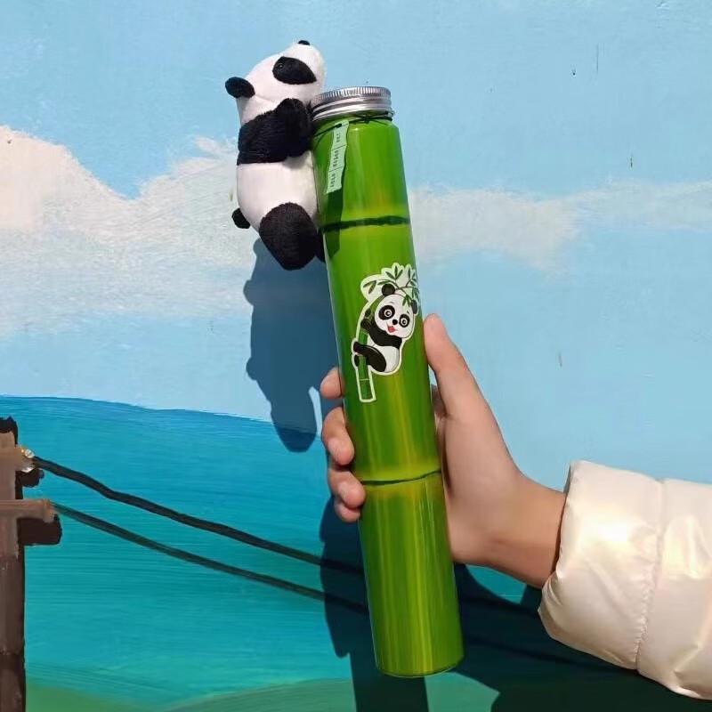 Disposable Panda Milk Tea Bottle Set
