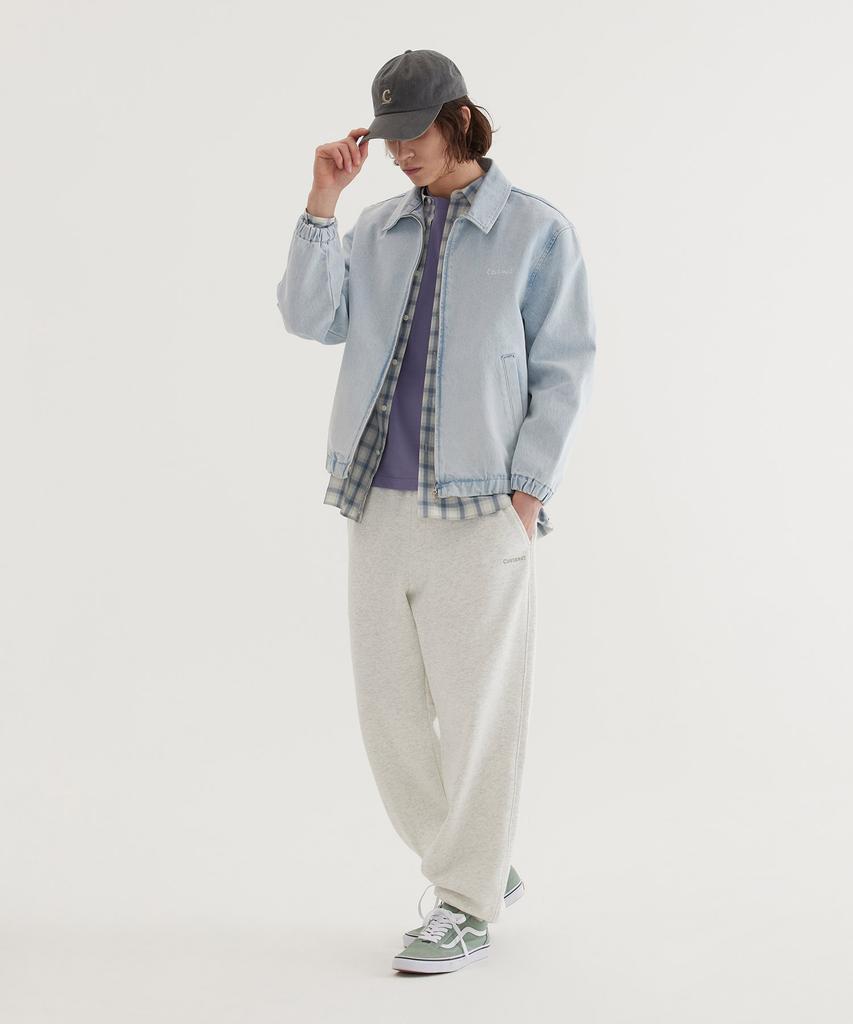COVERNAT Denim Zip-Up Jacket Light Blue