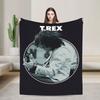 Mark Bolan T-REX Blanket Quality Warm Throw Blanket Spring Picnic Couch Chair Funny Bedspread